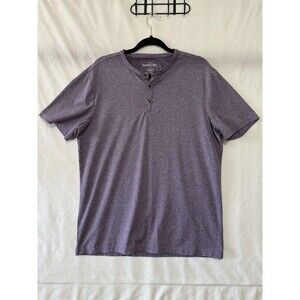 Hawker Rye Mens Performance Shirt Sz Lg Purple UPF Moisture Wick Recycle Plastic